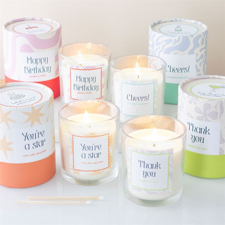 Cheers Congratulations Champagne Fizz Candle