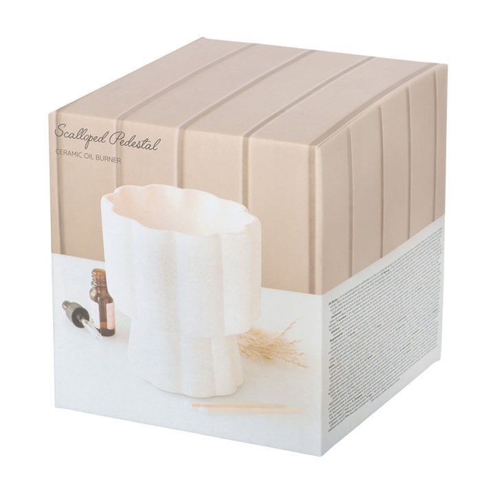 Scalloped Pedestal Oil Burner