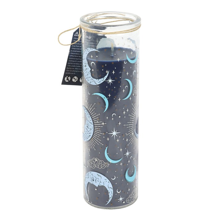 Blue Moon Print Fig & Vanilla Tube Candle