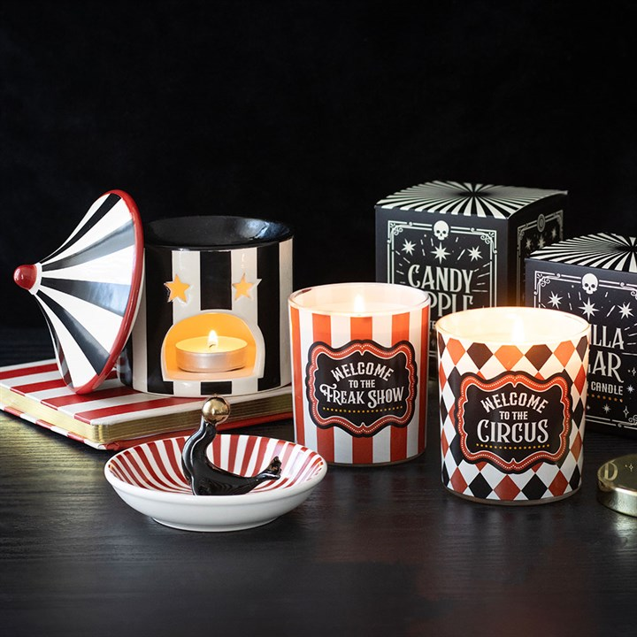 Freak Show Candy Apple Candle