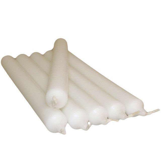 P&M Candles White Dinner Candle (Pack of 5)