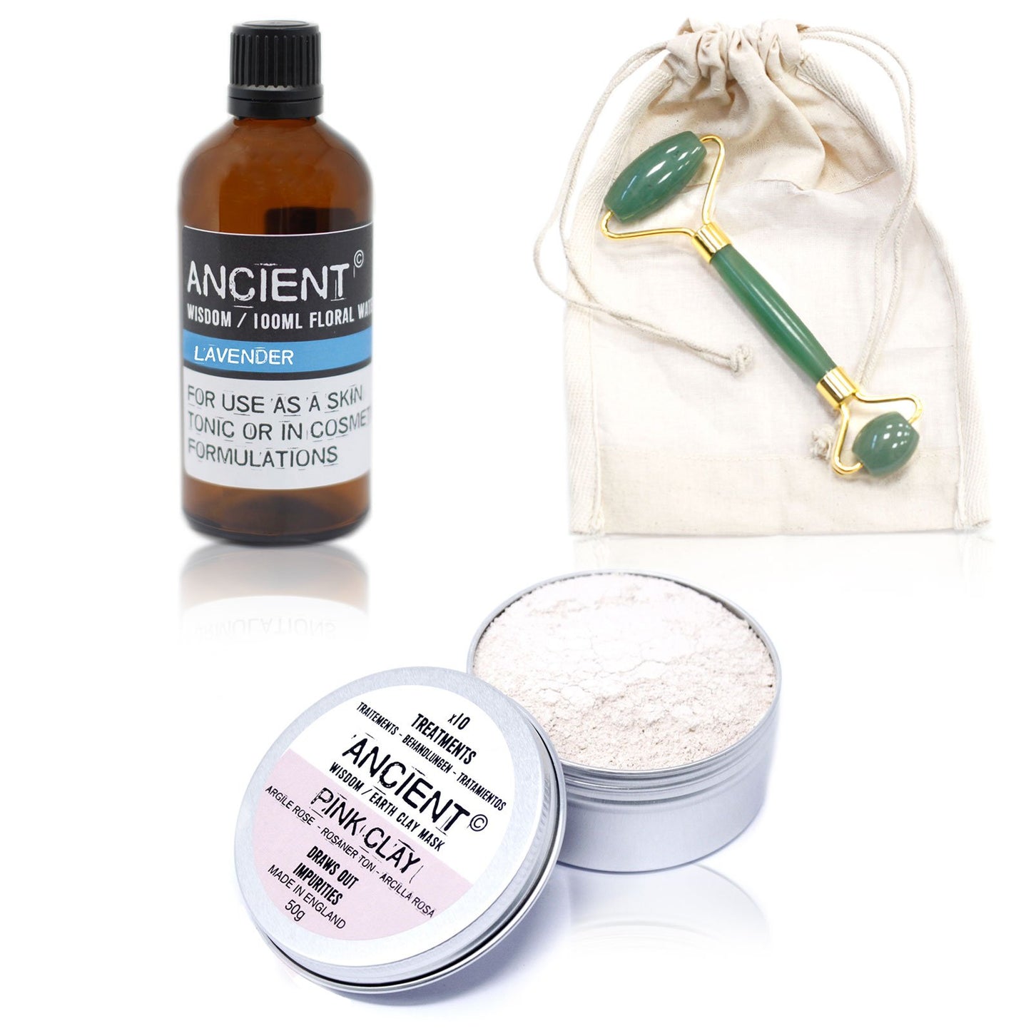 Roller, Face Mask and Floral Water Set