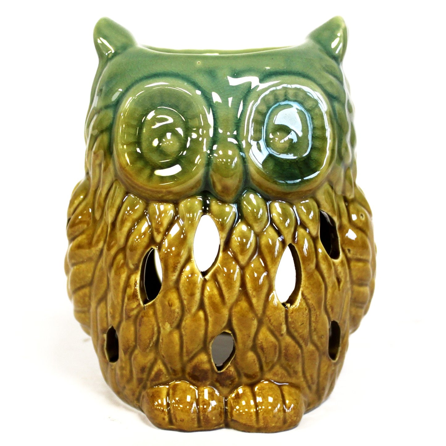 Classic Rustic Oil Burner - Owl Front on (assorted)