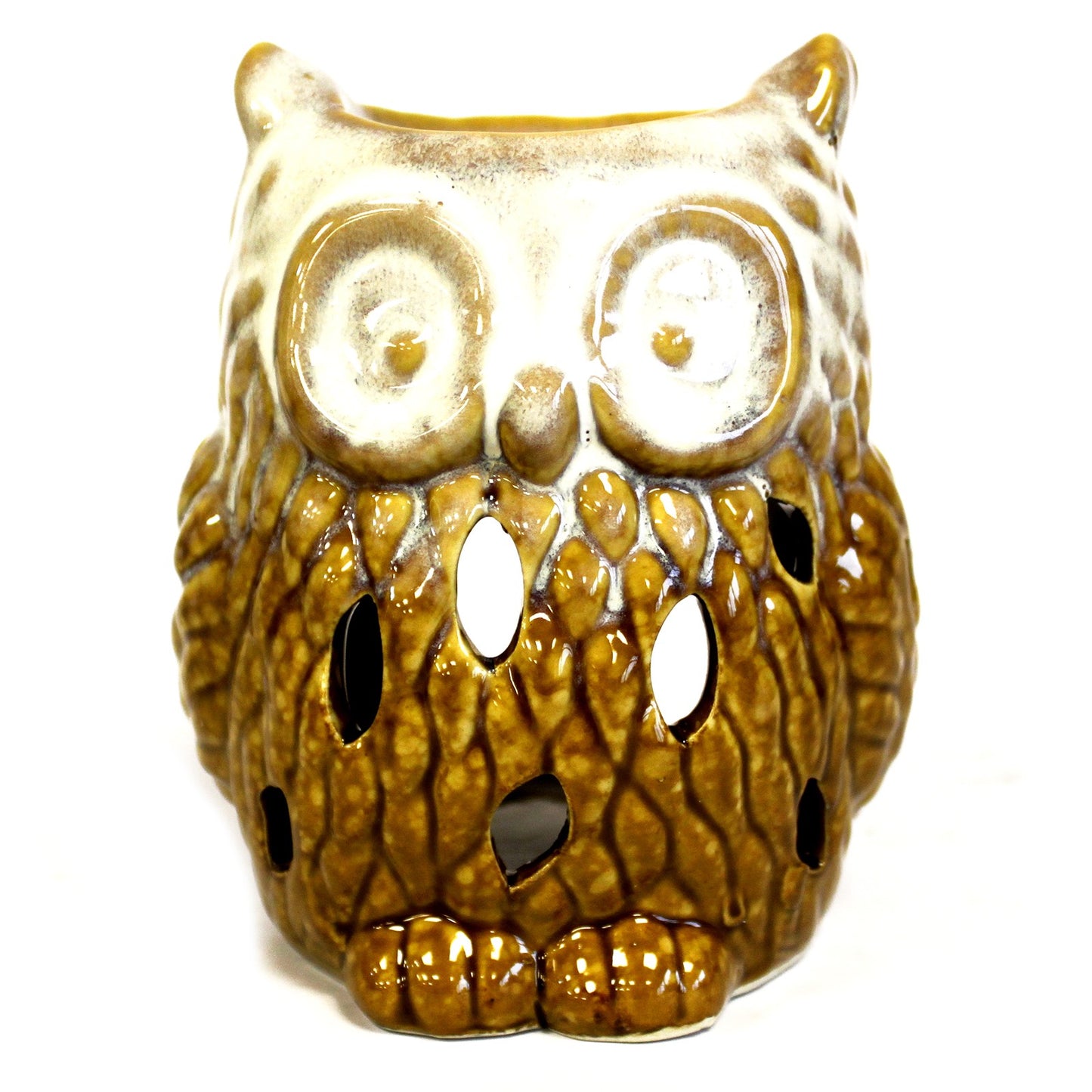 Classic Rustic Oil Burner - Owl Front on (assorted)