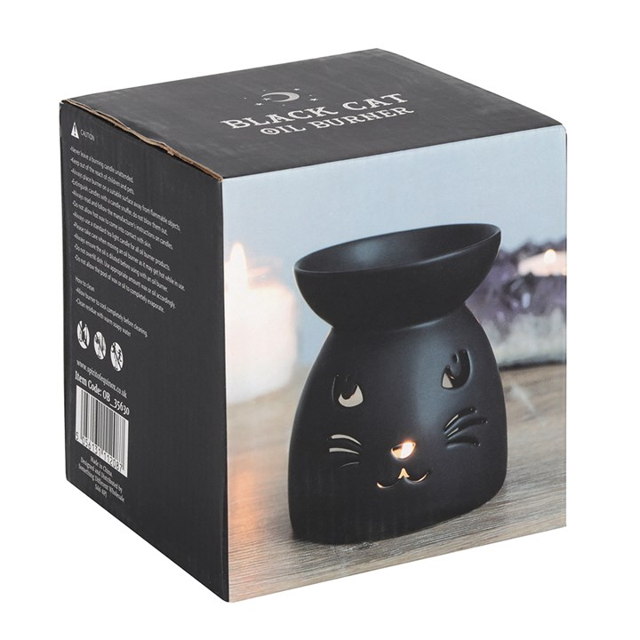 Black Cat Cut Out Oil Burner and Wax Warmer