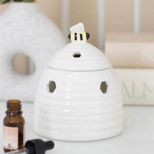 White Beehive Oil Burner