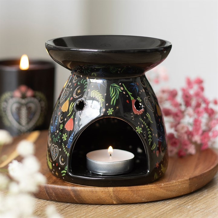 Midnight Bloom Print Oil Burner