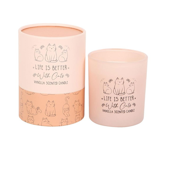 Life Is Better With Cats Vanilla Candle