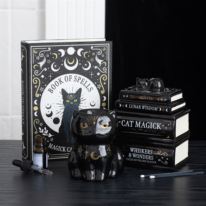 Black Cat Magick Oil Burner