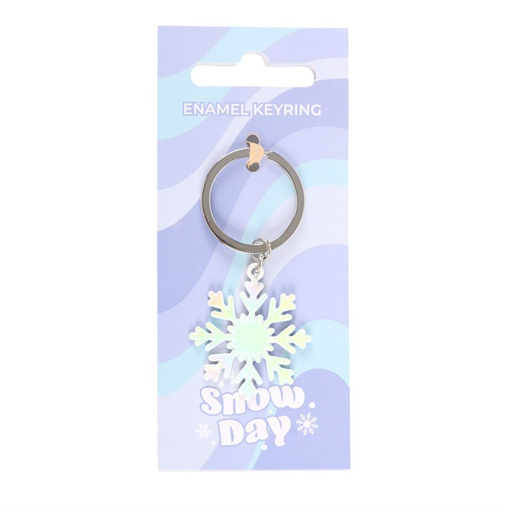 Snow Day Snowflake Keyring