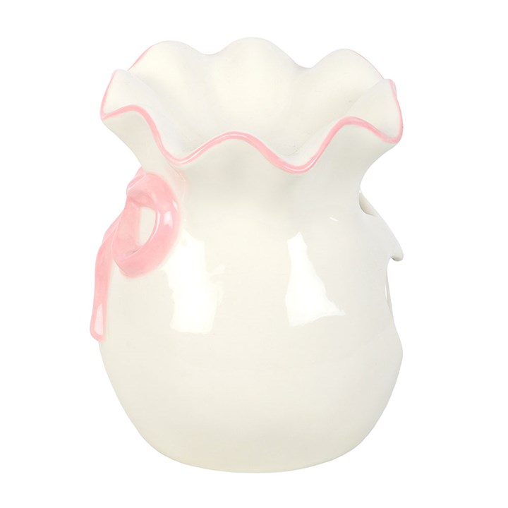 White and Pink Bow Oil Burner
