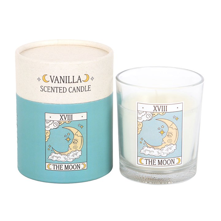 The Moon Vintage Tarot Vanilla Candle