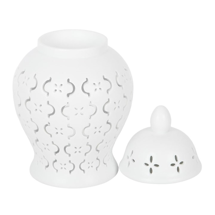 Moroccan Lantern Cut Out Oil Burner and Wax Warmer