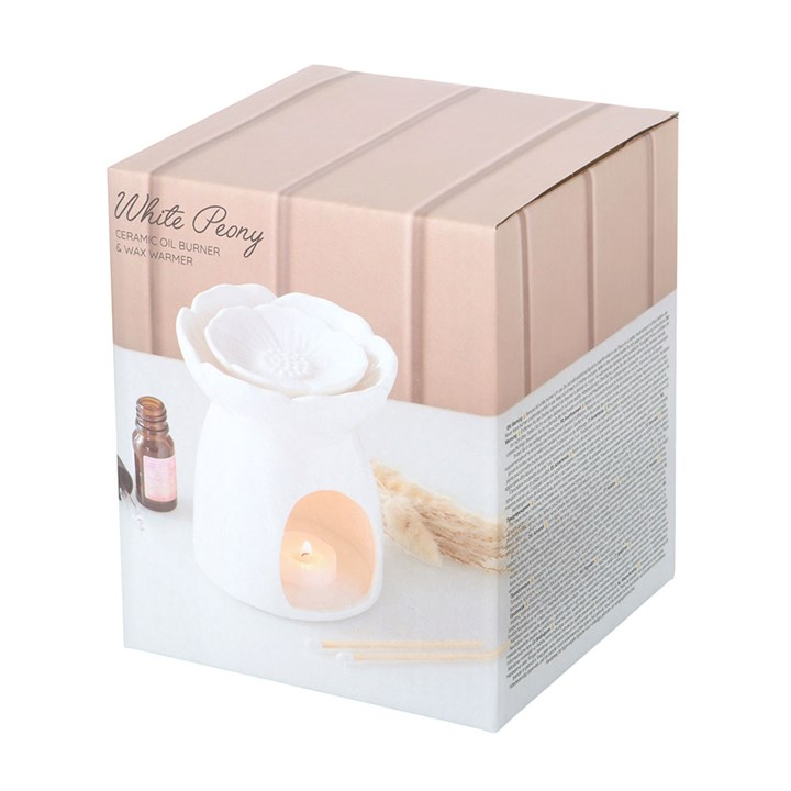 White Peony Oil Burner and Wax Warmer
