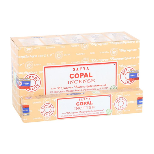Set of 12 Copal Incense Sticks by Satya (12/50)
