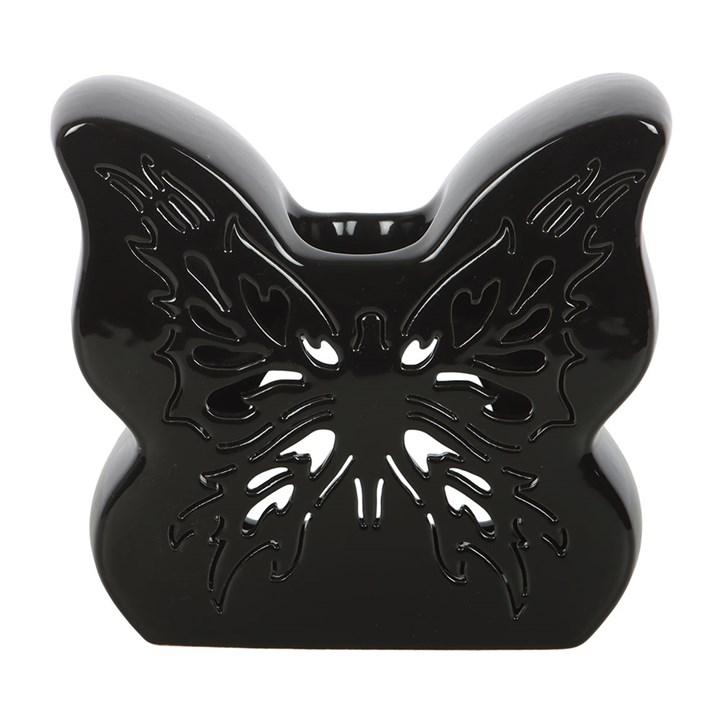 Black Cut-Out Butterfly Oil Burner