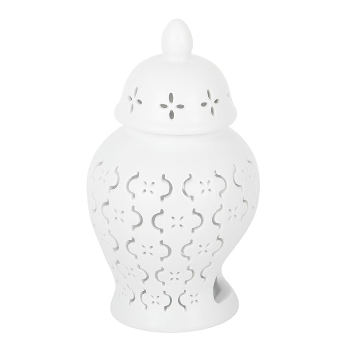 Moroccan Lantern Cut Out Oil Burner and Wax Warmer