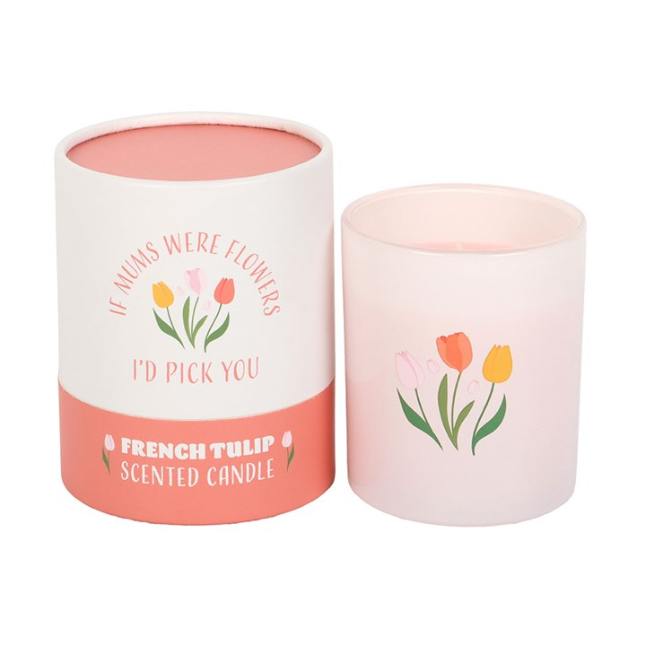 If Mums Were Flowers French Tulip Candle