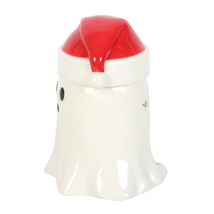 Ghost with Santa Hat Oil Burner and Wax Warmer