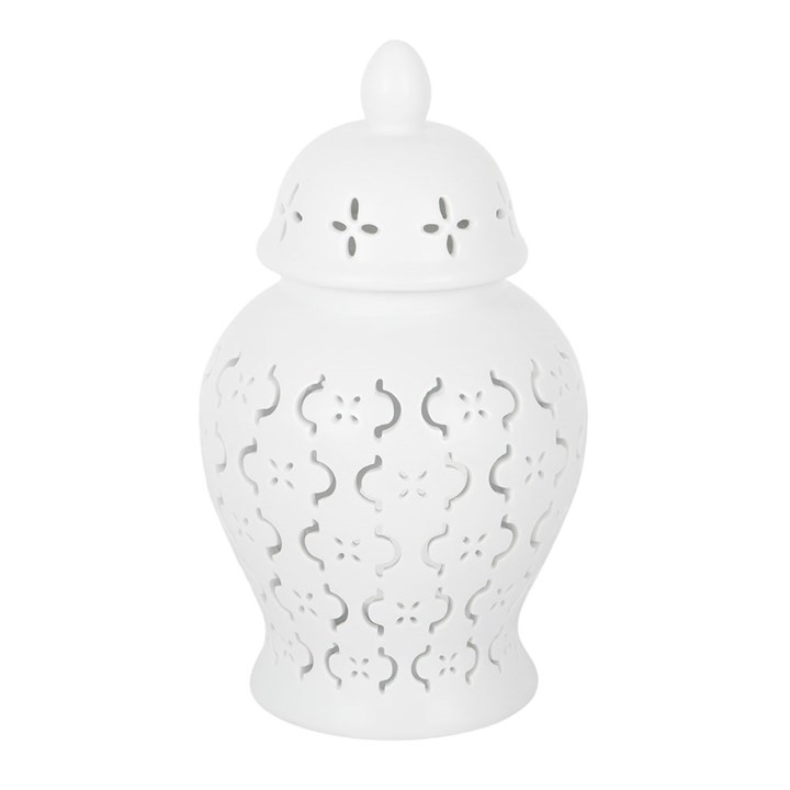 Moroccan Lantern Cut Out Oil Burner and Wax Warmer