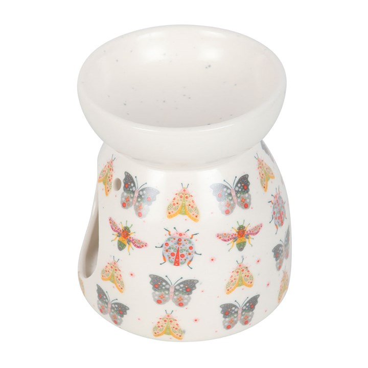 Floral Bug Print Oil Burner and Wax Warmer