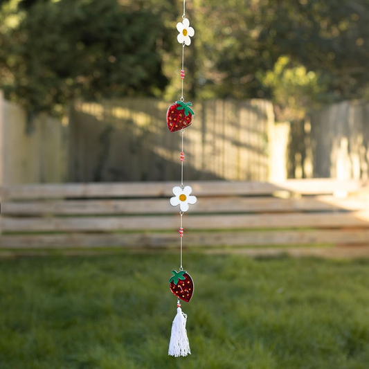String of Daisy and Strawberry Suncatchers