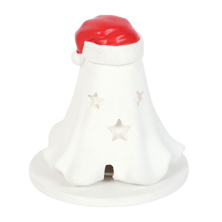 Ghost with Santa Hat Incense Cone Holder