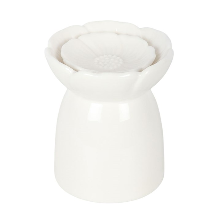 White Peony Oil Burner and Wax Warmer