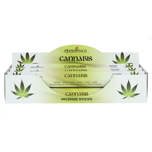 Set of 6 Packets of Elements Cannabis Incense Sticks