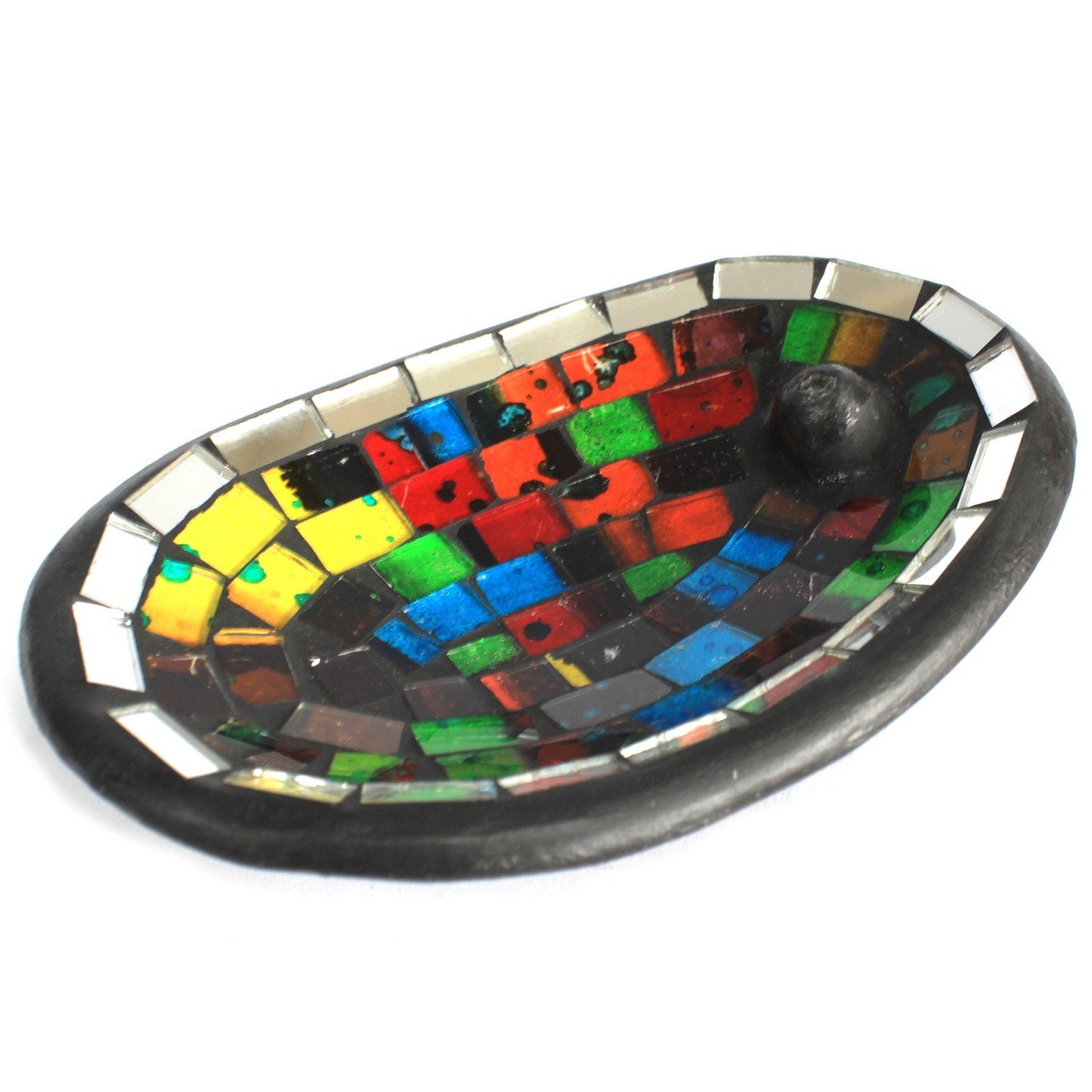 Moroccan Mosaic Oval Incense Holder