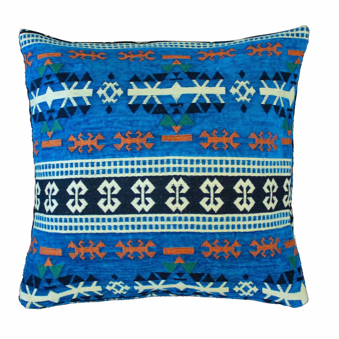 Handwoven Turkish Kilim Cushion Cover - Sky Blue