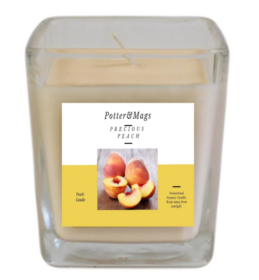 Potter&Mags Luxury Soywax Scented Candle - Precious Peach