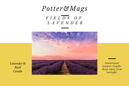 Potter&Mags Luxury Soywax Scented Candle - Lavender Fields