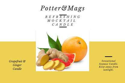 Potter&Mags Luxury Soywax Scented Candle - Refreshing Mocktail