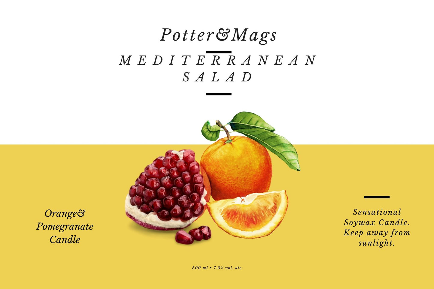 Potter&Mags Luxury Soywax Scented Candle - Precious Peach